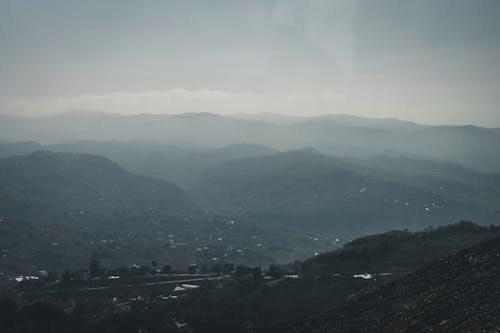 山岳, 空中ショット, 絶景の無料の写真素材