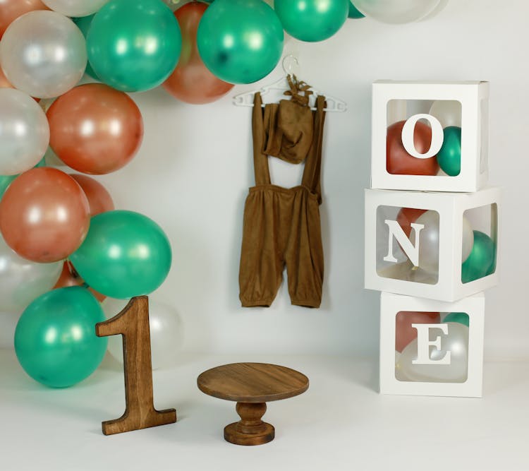 Balloons On A Backdrop Background 