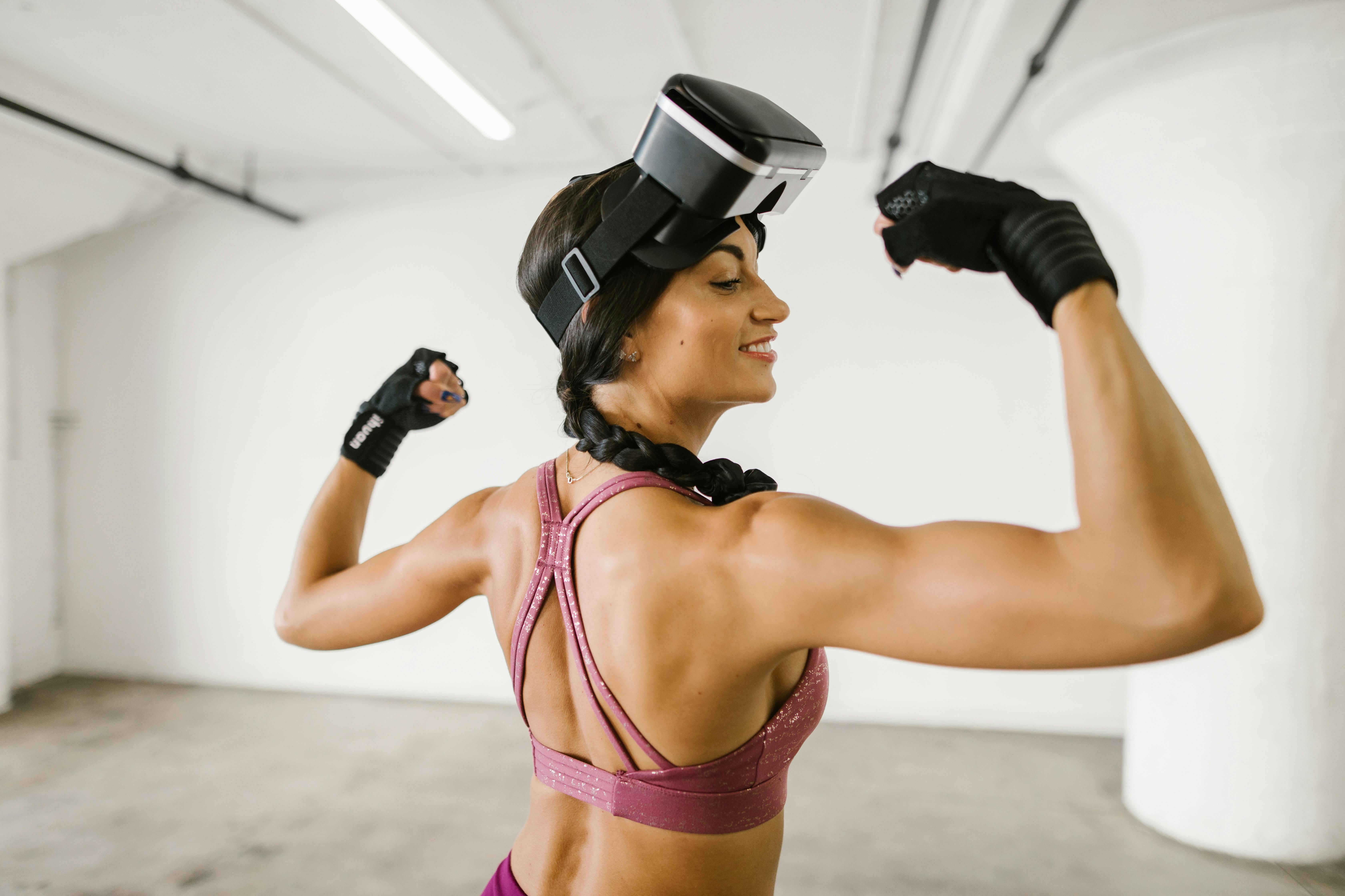 A Woman Doing Yoga while Wearing a Virtual Reality Headset · Free Stock  Photo