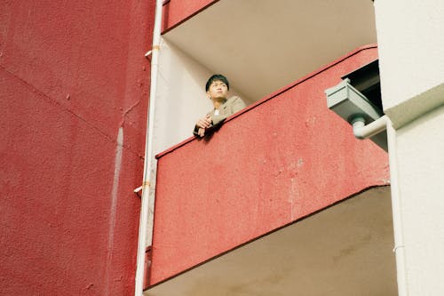 Foto d'estoc gratuïta de asiàtic, balcó, buscant