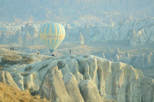 Hot Air Balloons over the Mountains