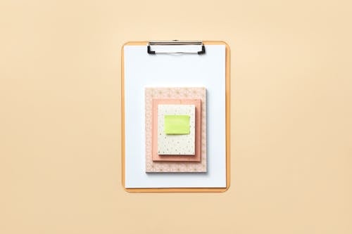 Foto stok gratis buku agenda, flatlay, notepad