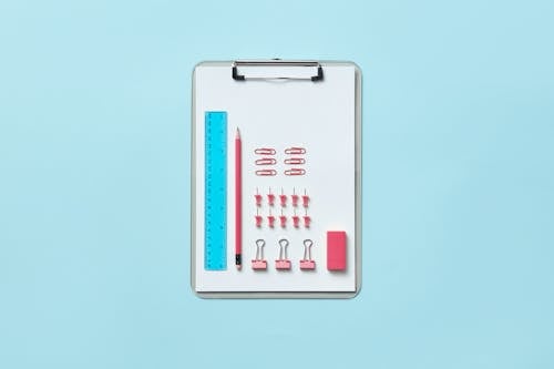 Gratis stockfoto met clipboard, copyruimte, flatlay