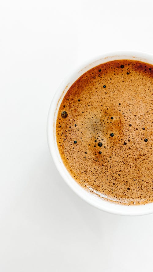 Photos gratuites de au-dessus de la tête, boisson au café, écume