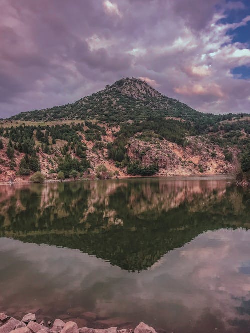 Mountain Near Body of Water