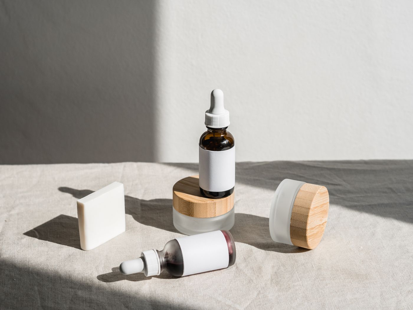 Frascos de cosméticos