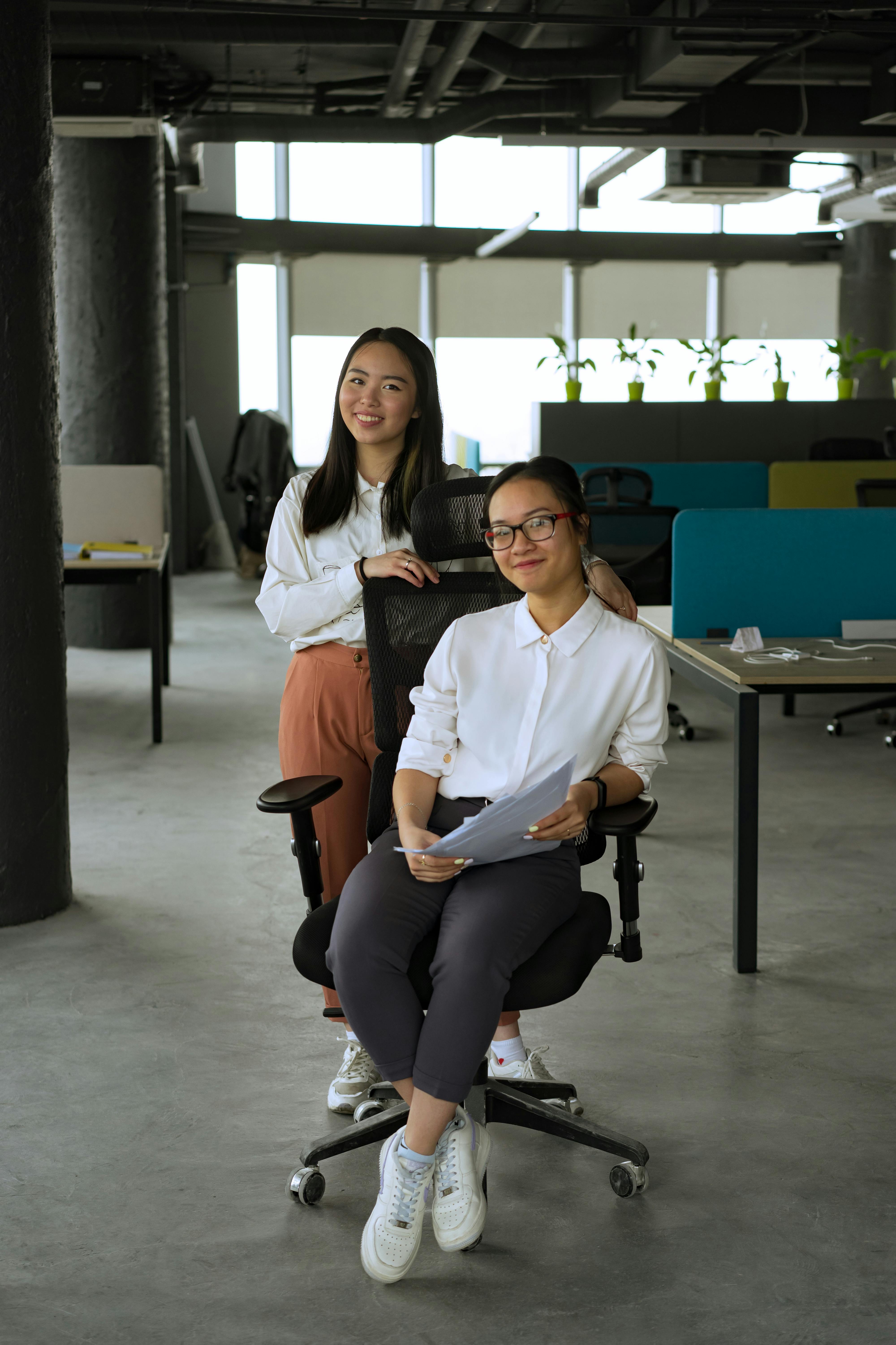 female colleagues in a workplace