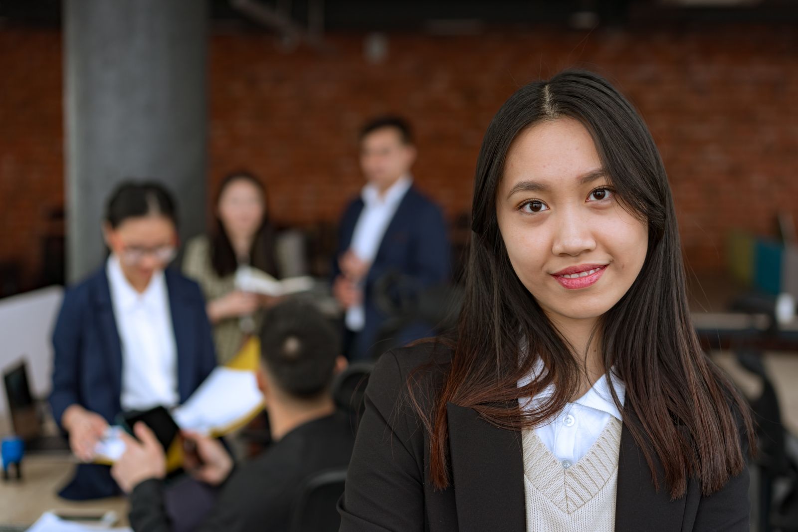 Portrait of a confident businesswoman smiling