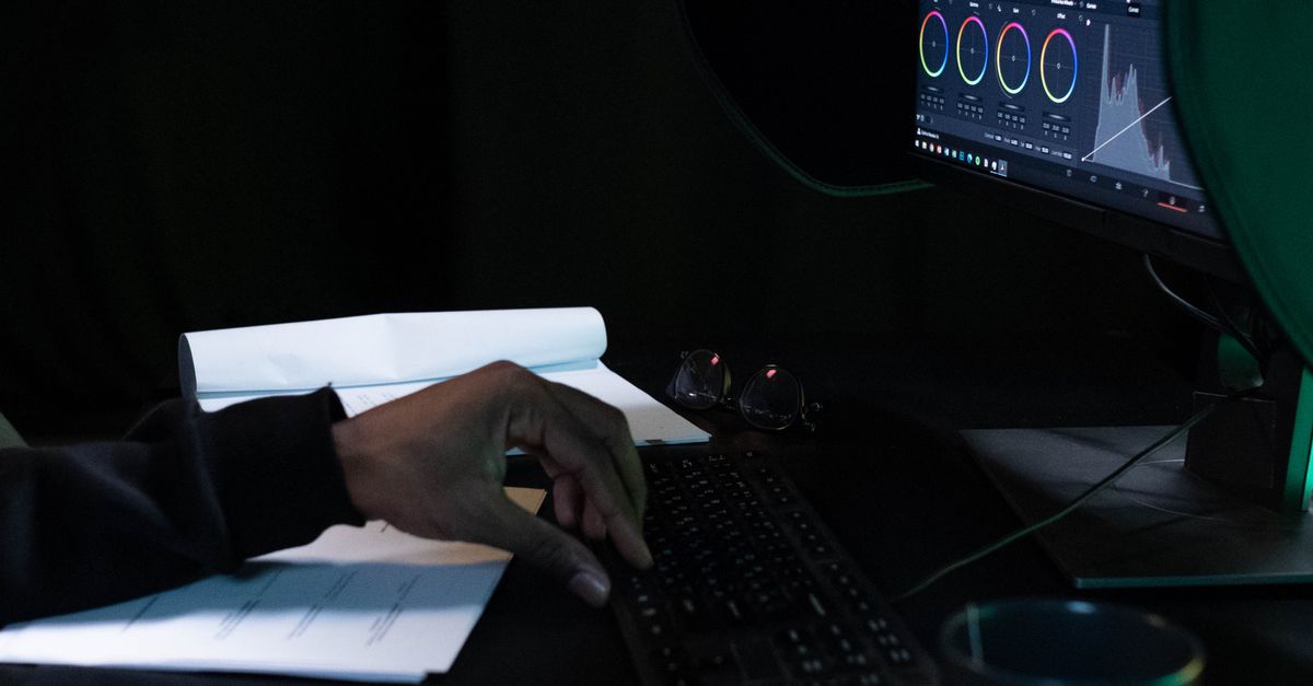 A Person using Computer · Free Stock Photo