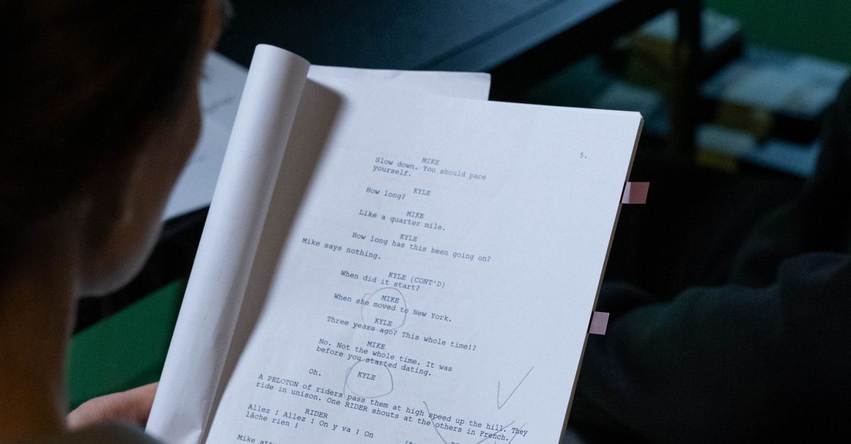 Image Script Read A Woman Reading a Script · Free Stock Photo