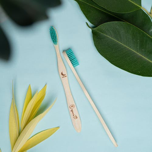 Foto profissional grátis de bambu, bem, escovas de dentes