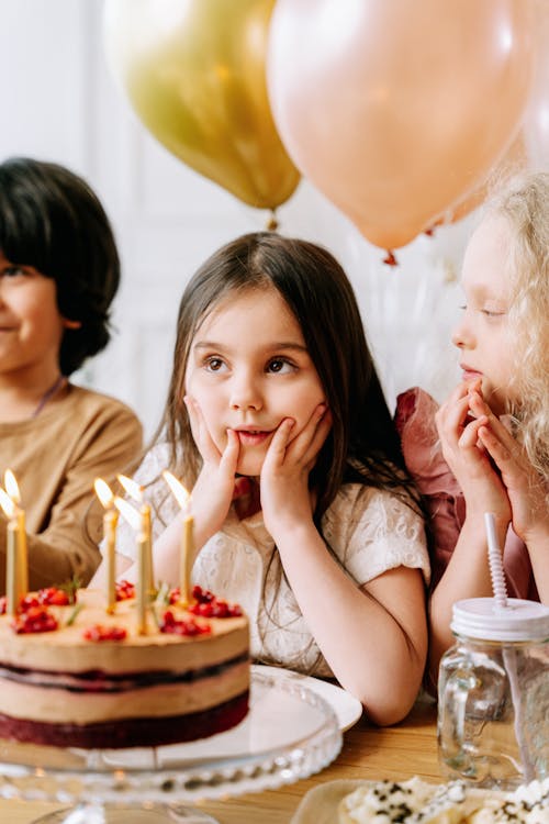 Free 
Children in a Birthday Party Stock Photo