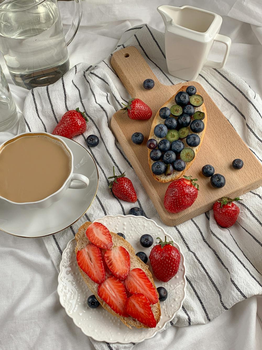 Wowbutter Toast with Sliced Strawberries