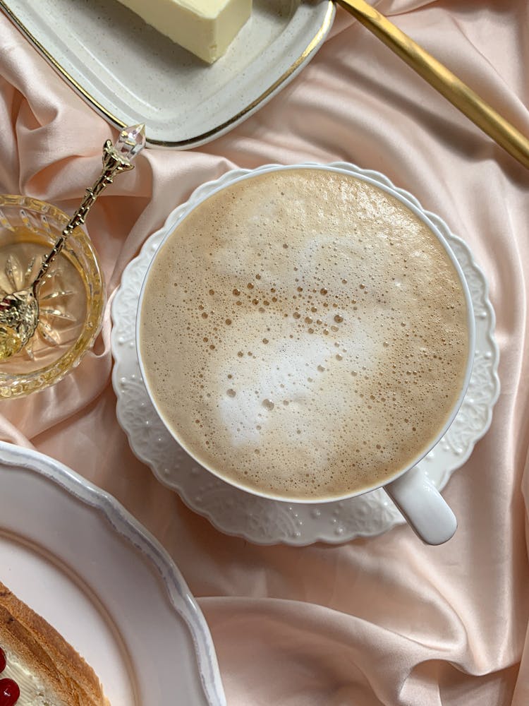 Cup Of Coffee In Close Up Photography