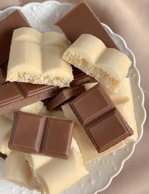 Chocolates and Cookies in a Plate