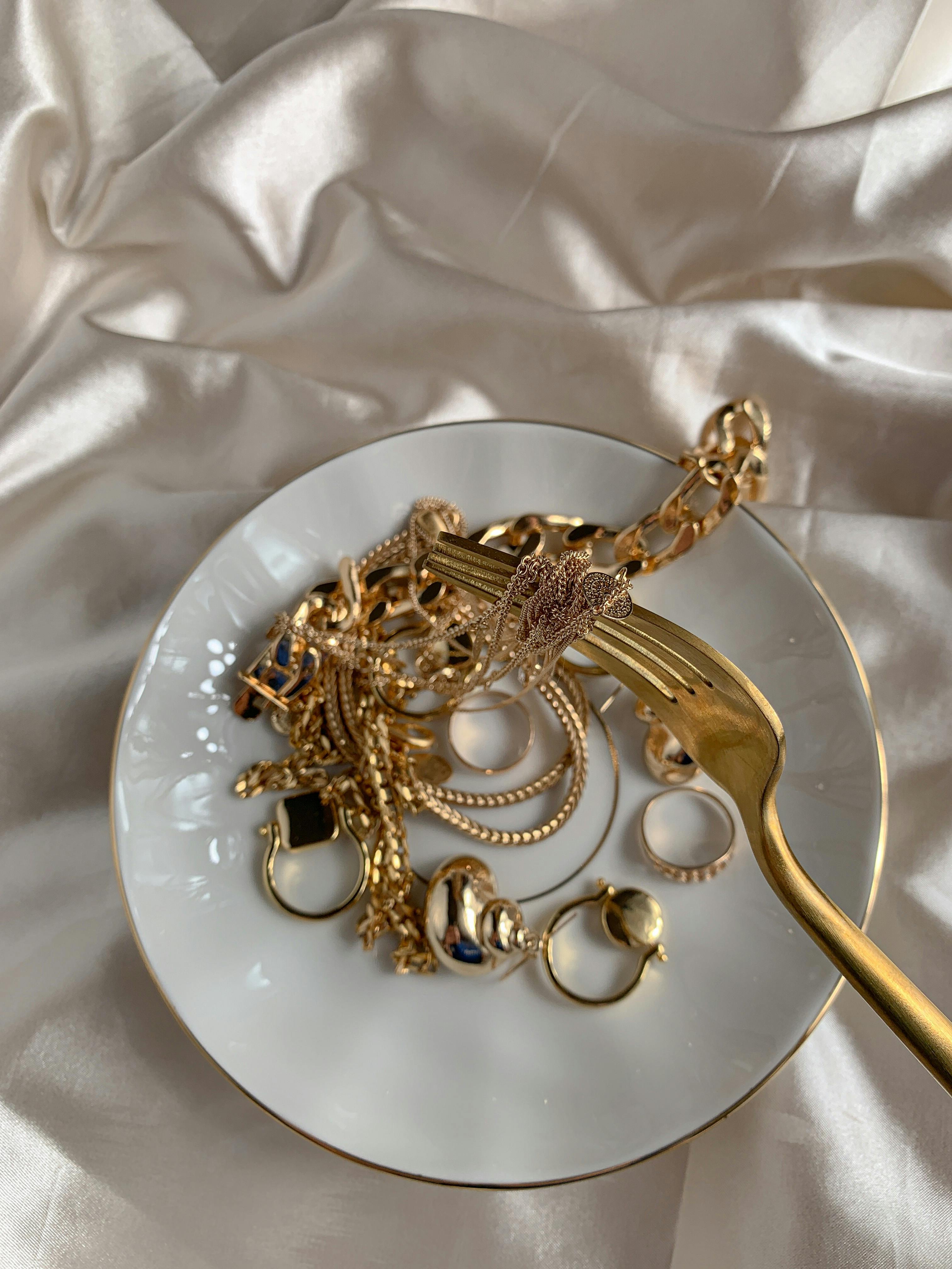 jewelry on a plate