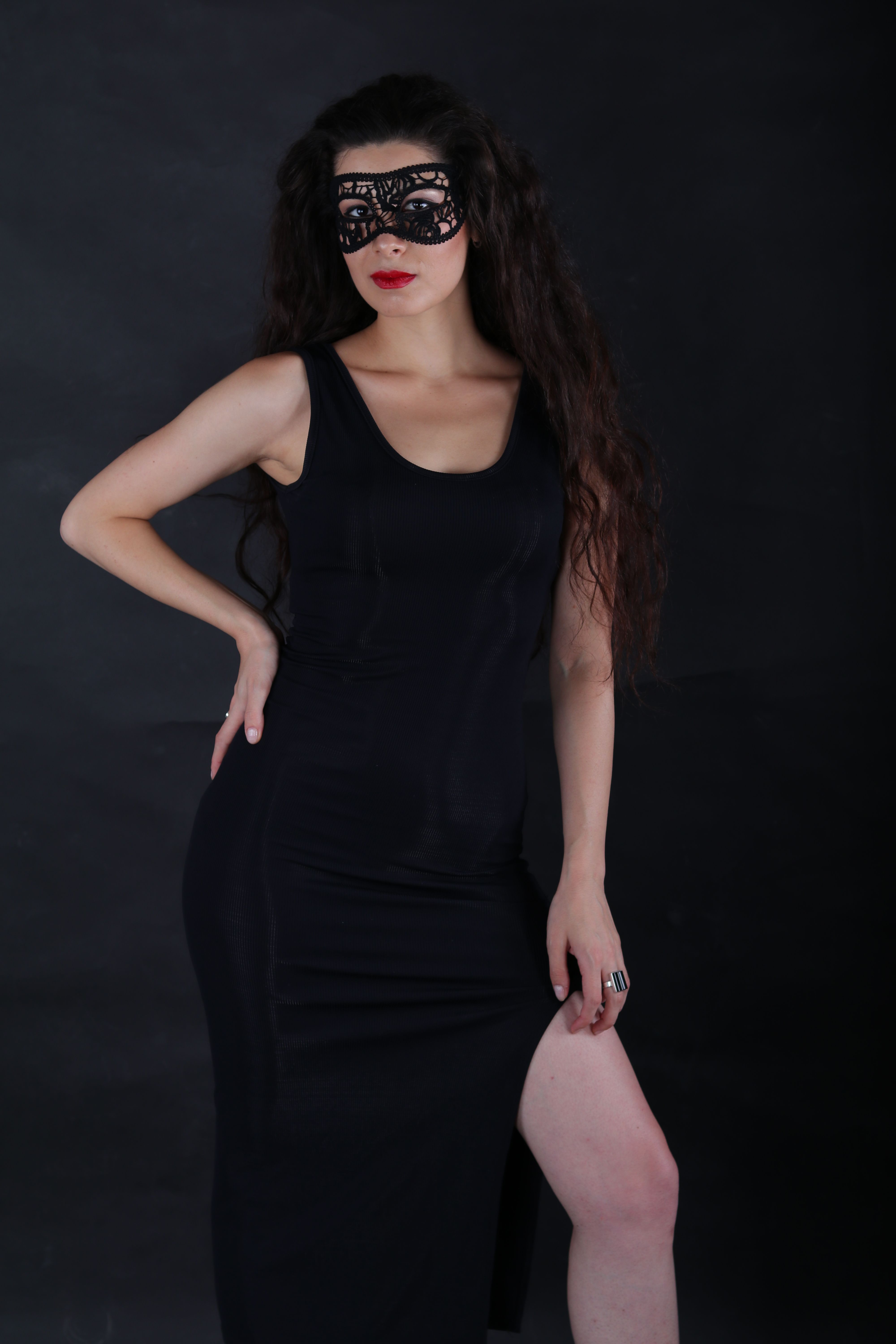Camera Shy Mini Dress - Black