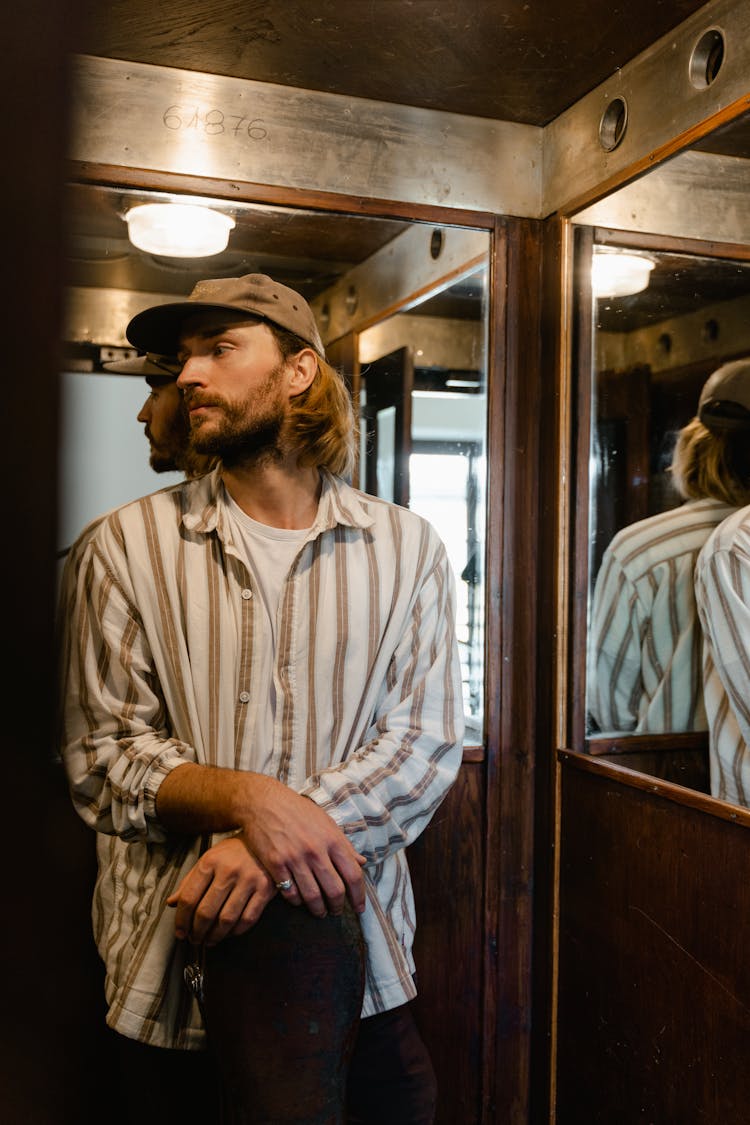 Man Inside The Elevator