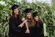 3 Women Wearing Academic Dress