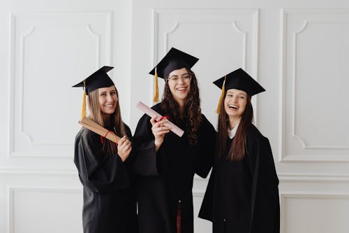 Happy Women in Academic Dress
