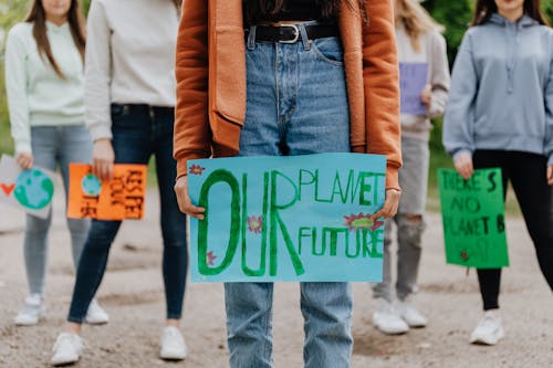 People holding Placards