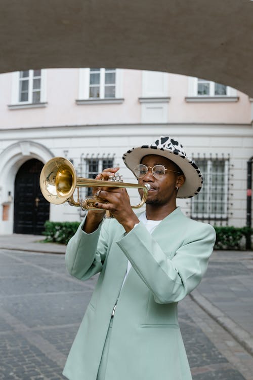 Man Playing Trumpet