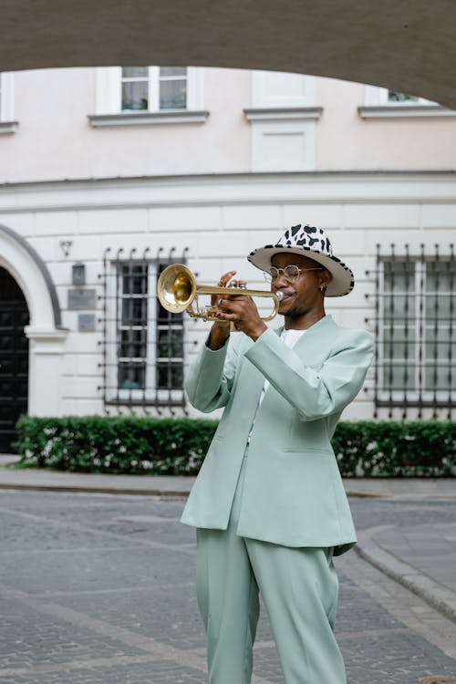 Man Playing the Trumpet