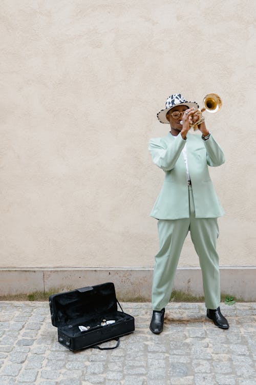 Man Playing the Trumpet