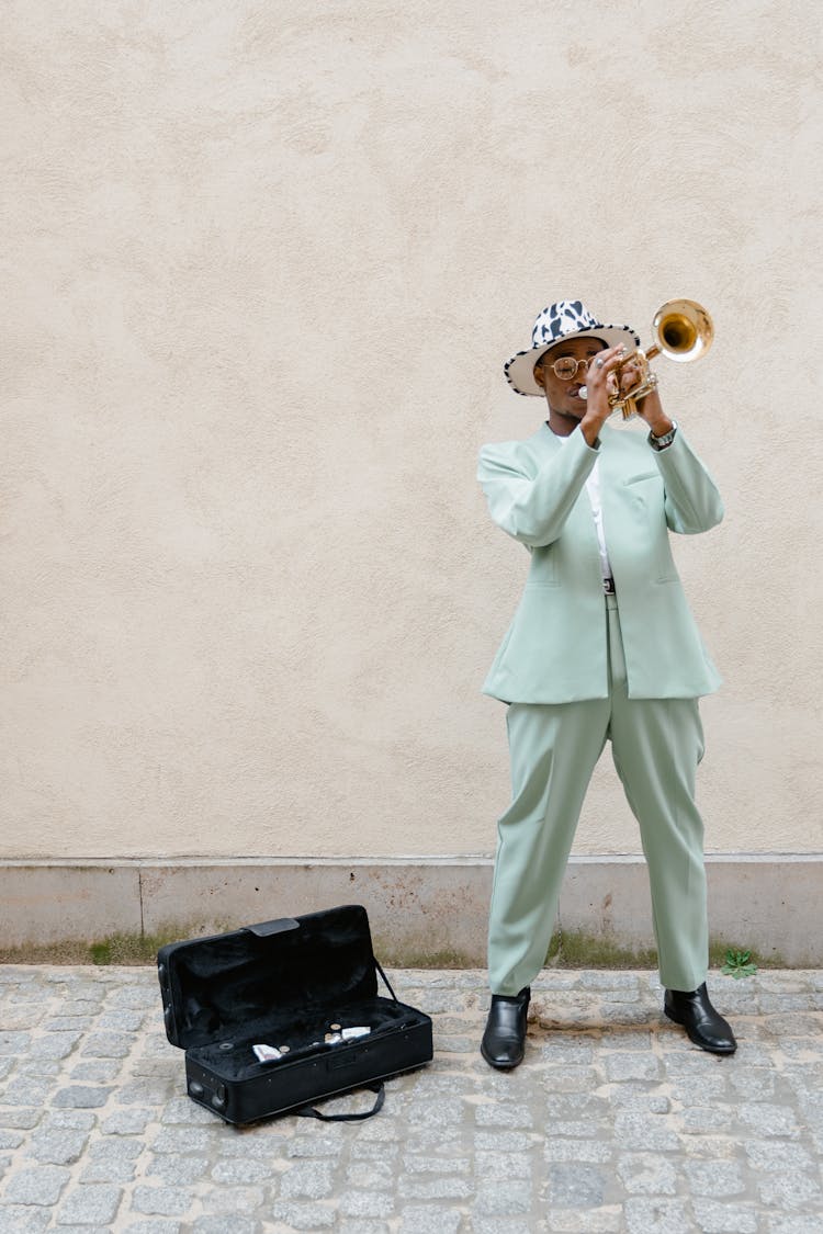 Man Playing The Trumpet