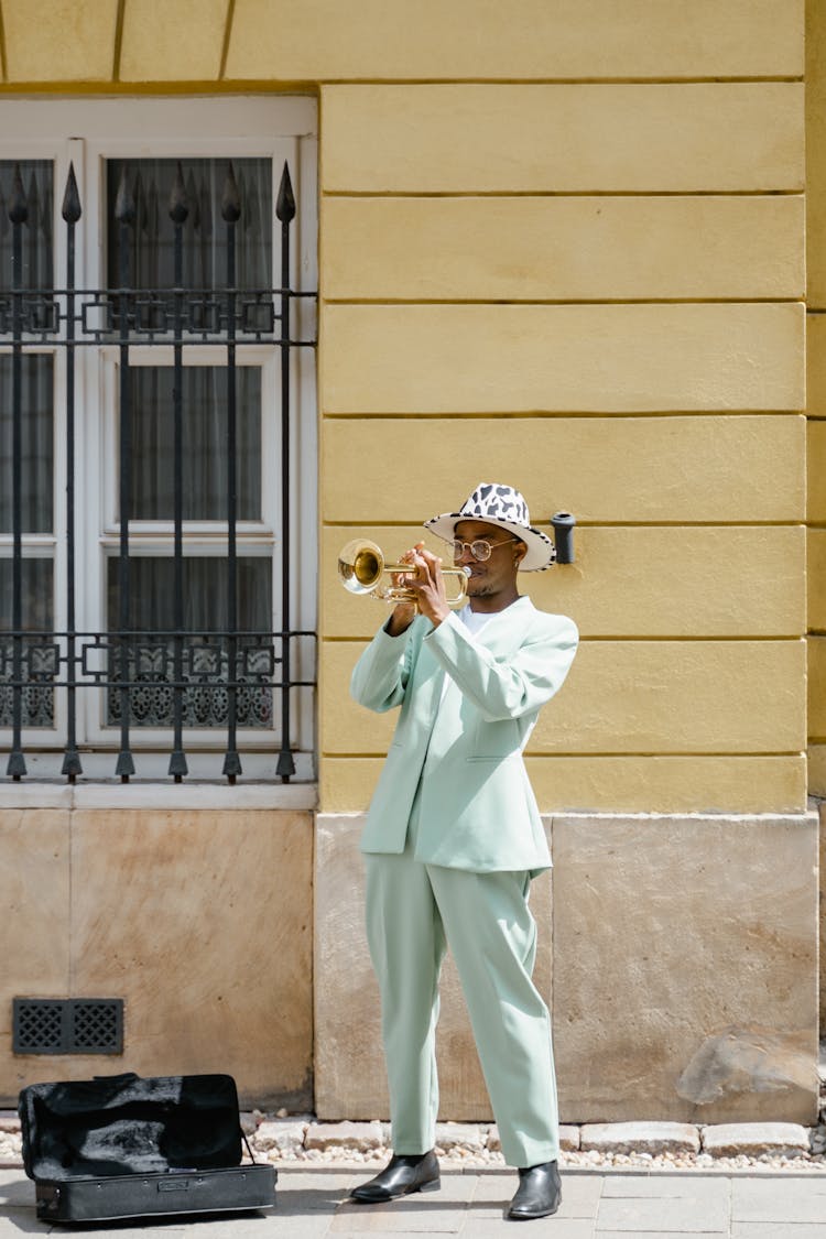 Man Playing The Trumpet