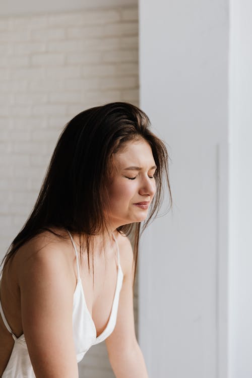 Free Photo of a Woman Crying Stock Photo