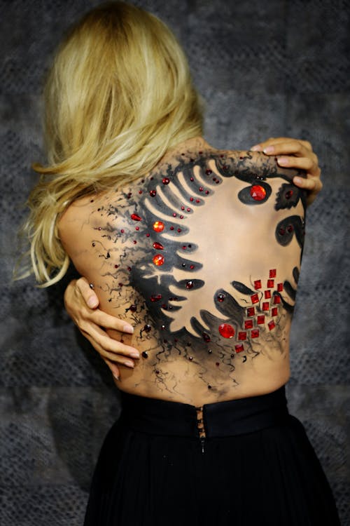 Tattoo on Woman Back