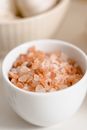 White Ceramic Bowl With Brown Popcorn