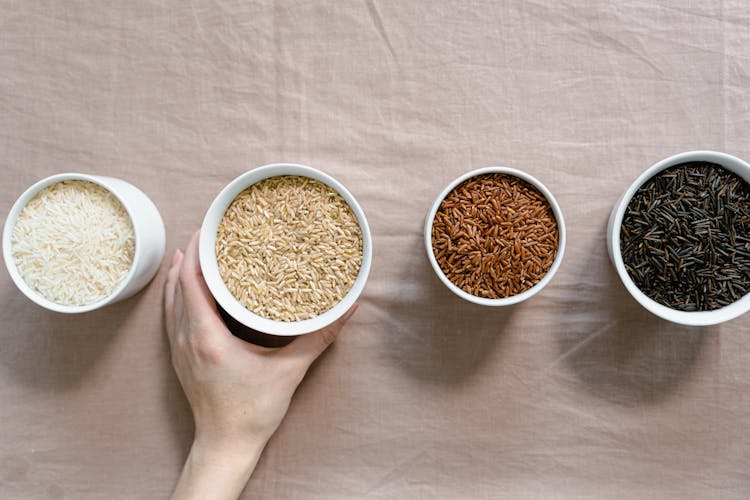 Raw Ingredients In White Ceramic Cup