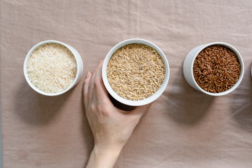 Fotos de stock gratuitas de arroz, boles, granos