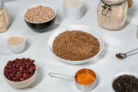 Brown and White Ceramic Bowls on White Table