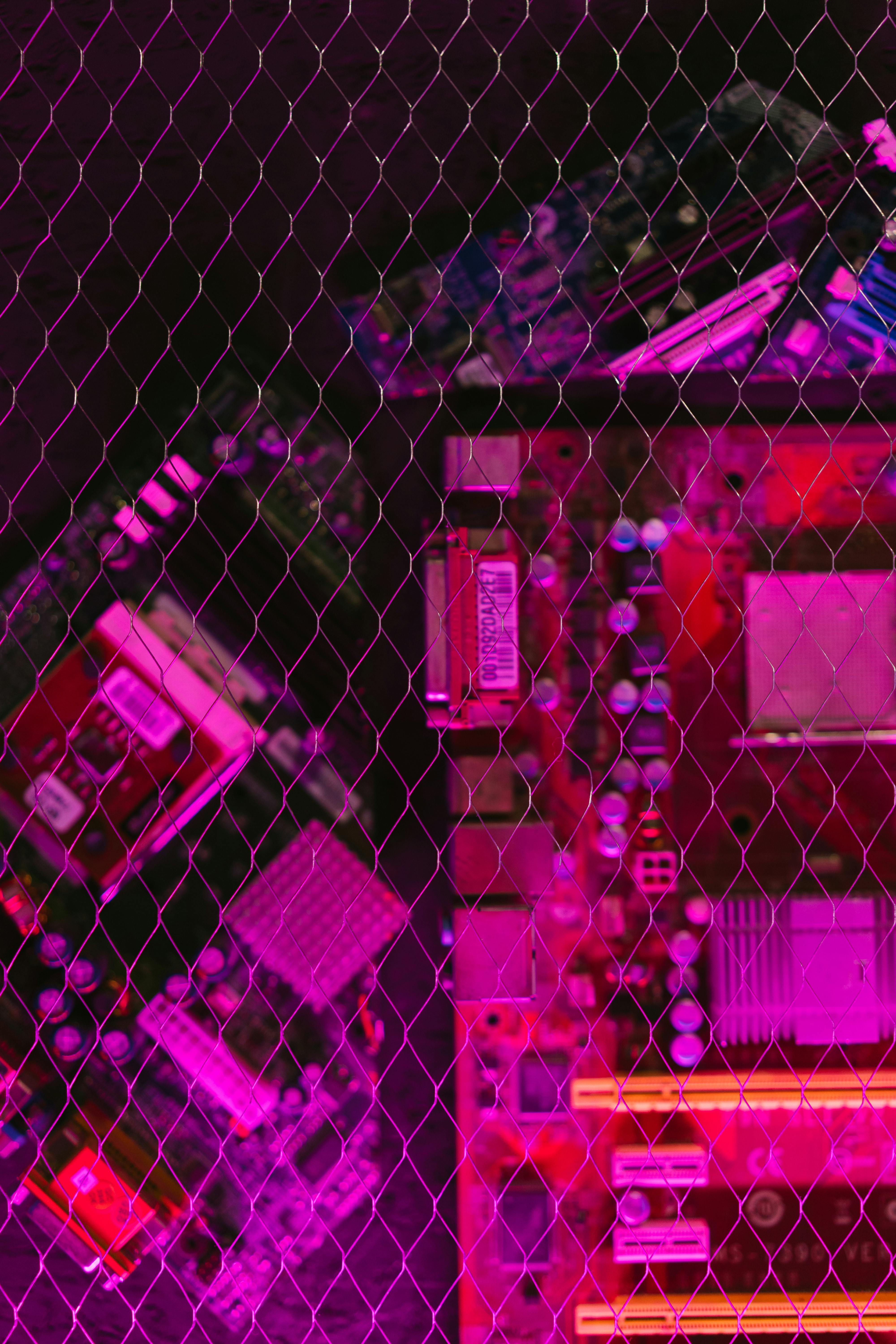 Abstract futuristic circuit lines background