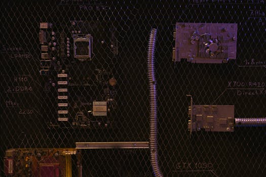Ilustrasi Tren Motherboard AM5: Soket X870E & B650 GPU‑Ready dalam artikel teknologi