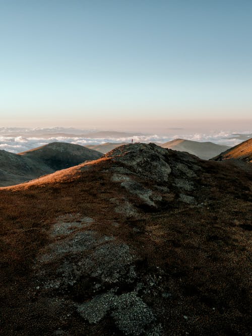 Free Mountainous landscape with rocky hills Stock Photo