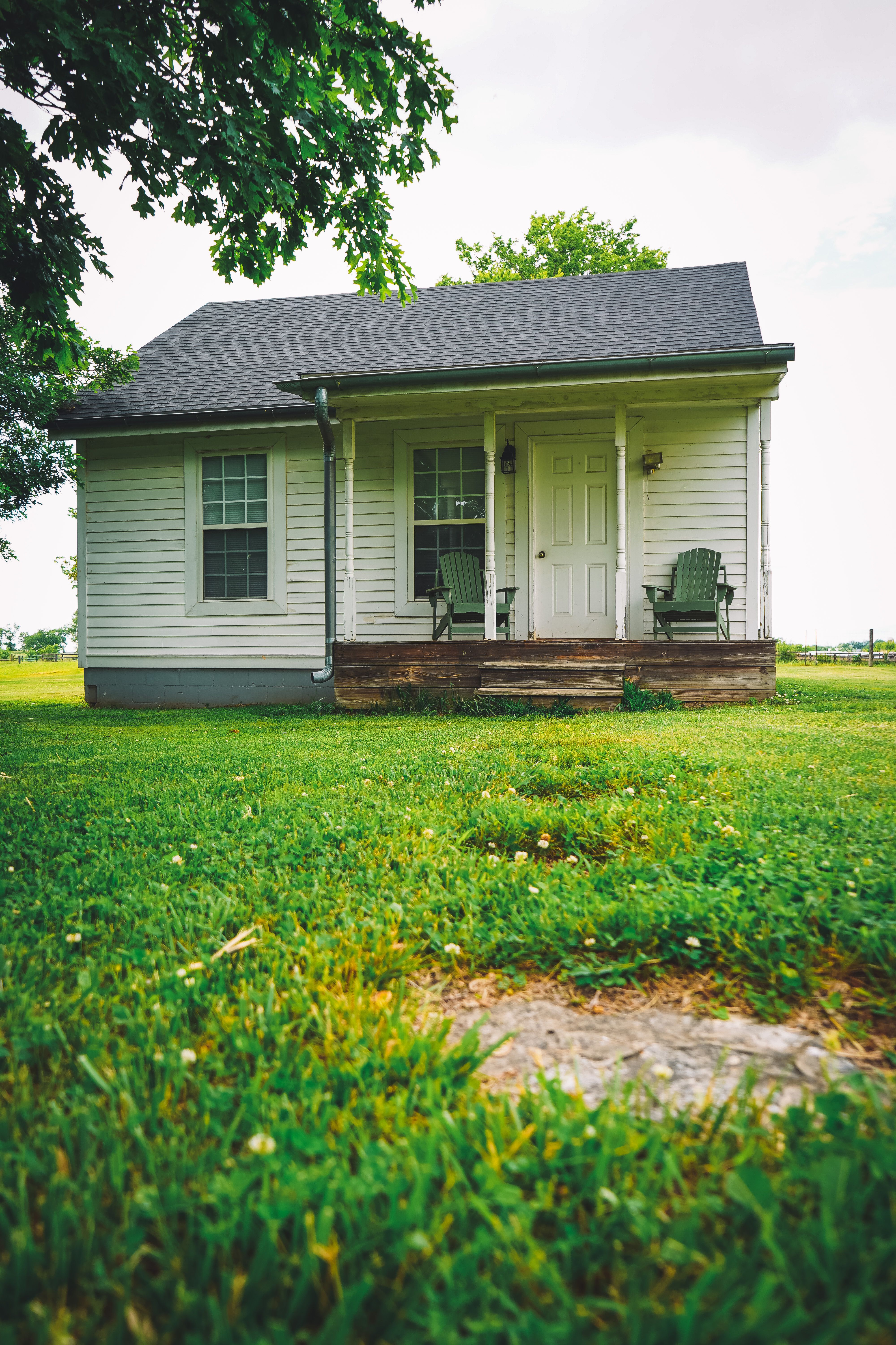White Wooden House on Green Grass · Free Stock Photo
