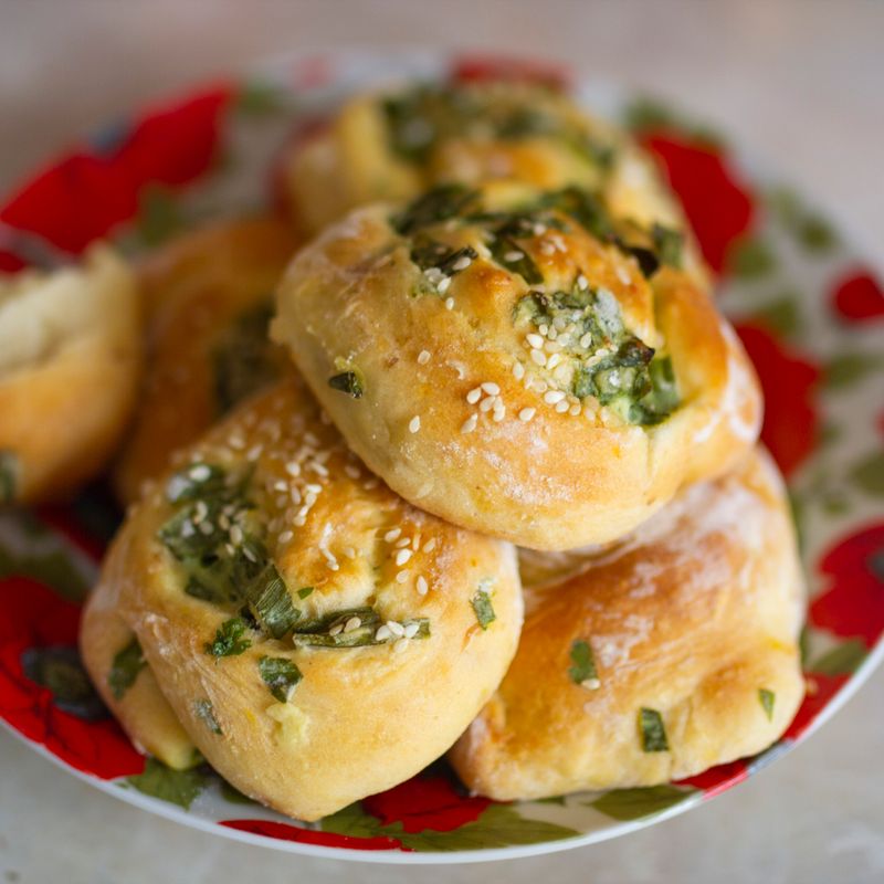 Ramadan Herb Flatbread Rolls