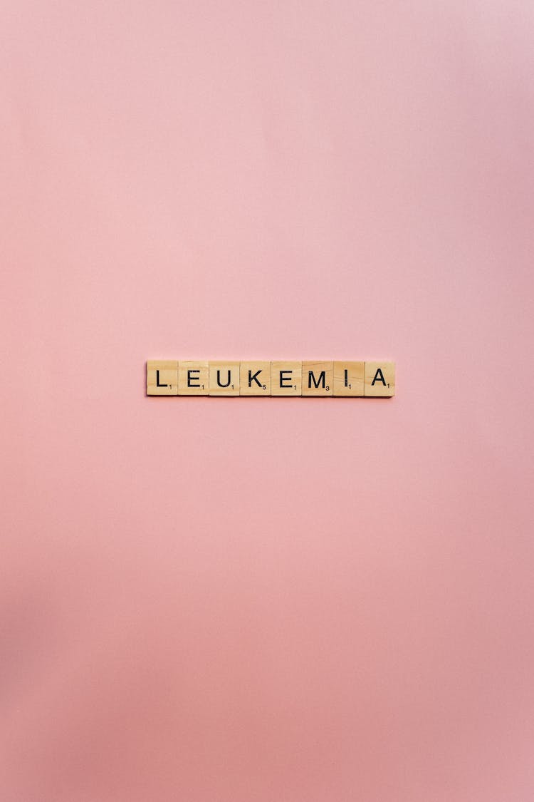 Leukemia Word Using Scrabble Tiles