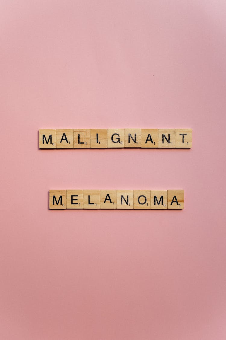 Malignant Melanoma On Wooden Scrabble Pieces
