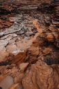 Brown and Gray Rock Formation