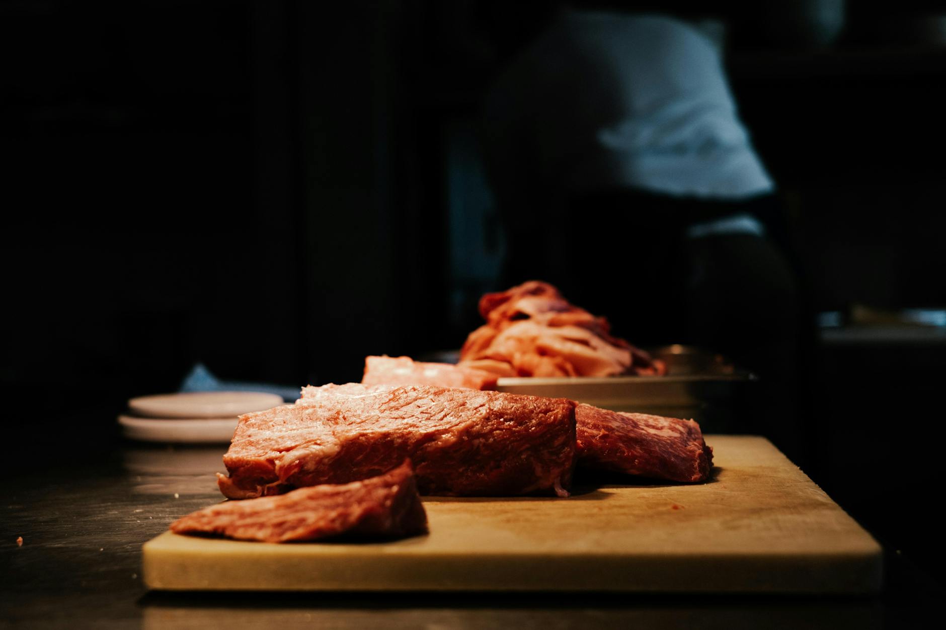 Free stock photo of beef, blood, cooking
