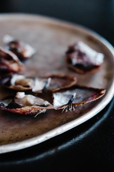 Brown and White Food on White Ceramic Plate