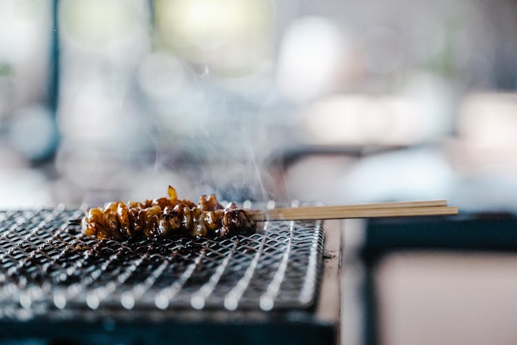 Fish Cooking On Grill