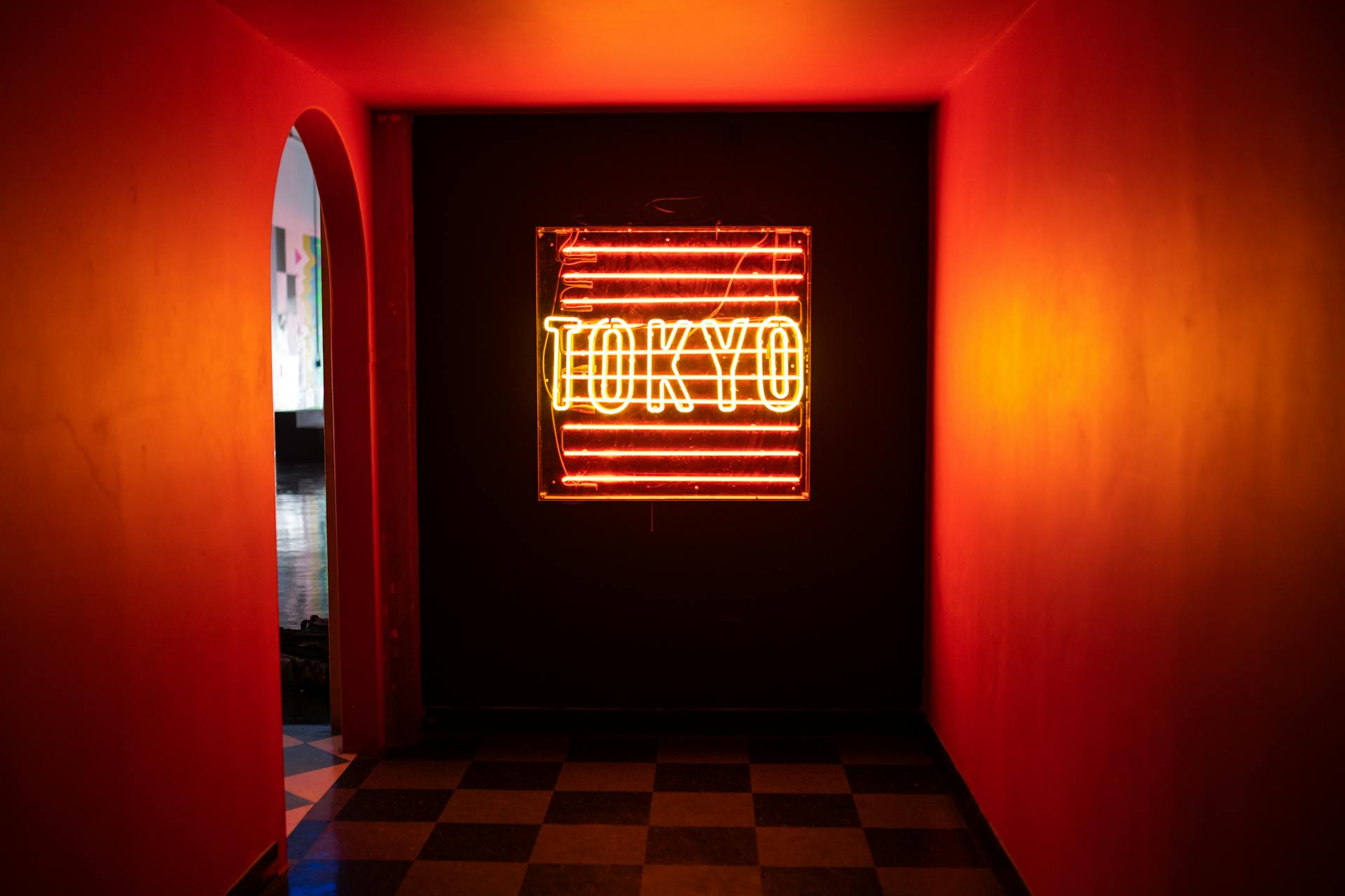 A Signage Made of Led Lights