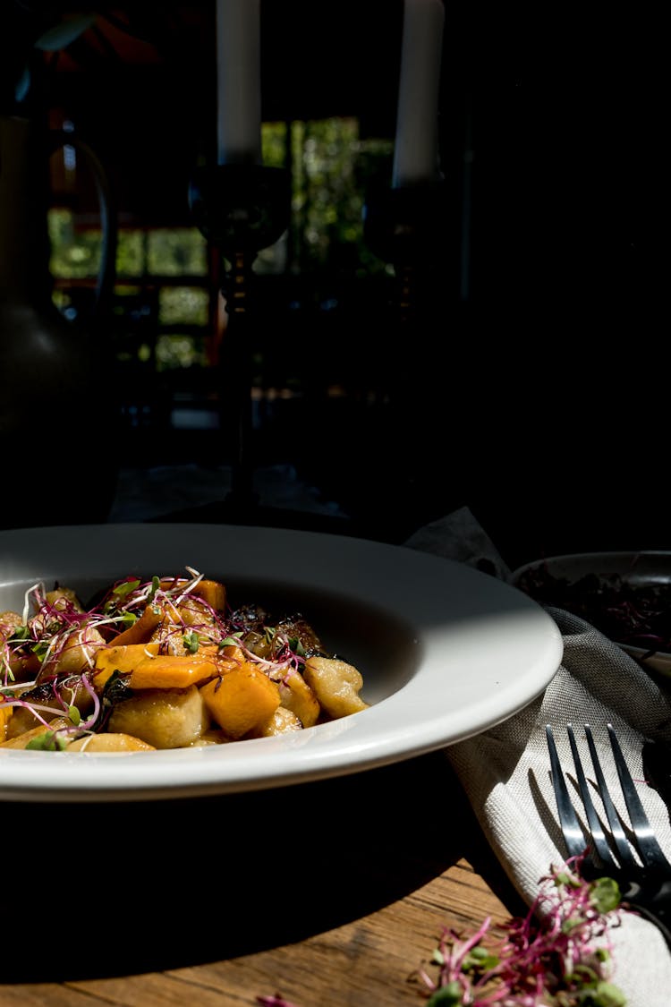 Close-Up Photo Of A Gnocchi Dish