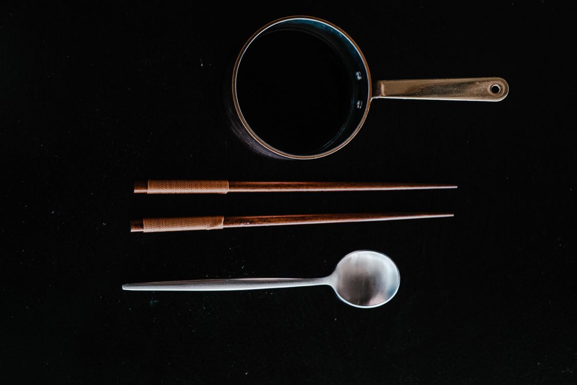 Spoon, Chopsticks and Pot · Free Stock Photo